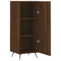 vidaXL Komoda hnedý dub 34,5x34x90 cm spracované drevo