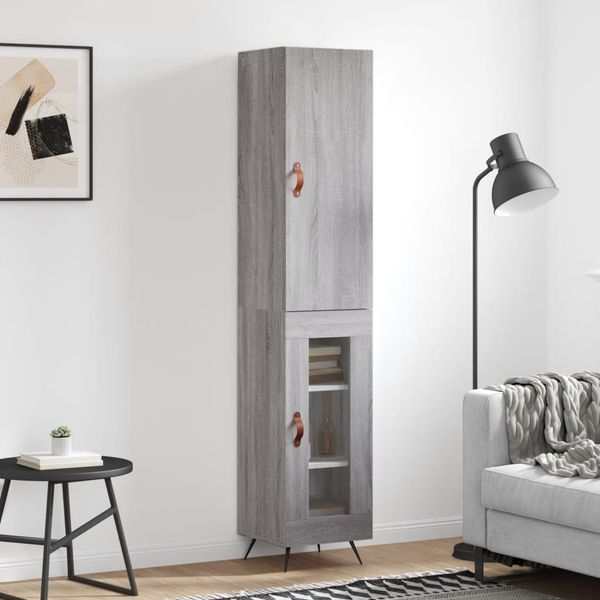 vidaXL Vysoká skrinka dub sonoma 34,5x34x180 cm spracované drevo