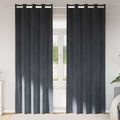 vidaXL Zatemňovacie závesy 2 ks Svetlosivá 140 x 225 cm Zamat