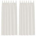 vidaXL Voile záclona 2 ks Krémová 260 x 140 cm Polyester