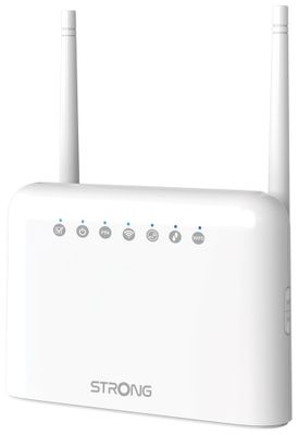 STRONG 4G LTE router 350/ Wi-Fi standard 802.11b/g/n/ 300 Mbit/s/ 2,4GHz/ 4x LAN/ 1x SIM slot/ biely Router, 4G/LTE, Wi-Fi 802.11b/g/n, 300 Mbit/s, 2,4GHz, 4× LAN, 1× SIM slot, biely
