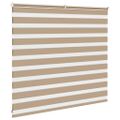 vidaXL Zebrová roleta pieskovo hnedá 160x100 cm šírka látky 155,9 cm polyester