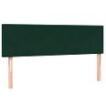 vidaXL Posteľný rám boxsping s matracom tmavozelený 140x220 cm zamat