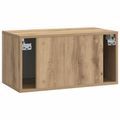 vidaXL Nástenná TV skrinka 59,5 x 31 x 30 cm Dub artisan