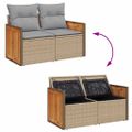 vidaXL Súprava záhradných pohoviek 12 pcs Beige a svetlo šedá