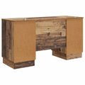 vidaXL Stôl Staré drevo 142,5 x 50 x 75 cm Kompozitné drevo