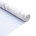 vidaXL Nálepky na nábytok samolepiace mramorové biele 90x500 cm PVC