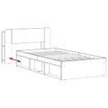 vidaXL Rám postele so skladom Betónovo sivá 90 x 200 cm