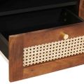 vidaXL TV skrinka Hnedá 105 x 33,5 x 46 cm Masívne mango drevo