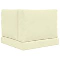 vidaXL Vankúš na vonkajšiu pohovku Polyester Krémová 60 x 60 cm