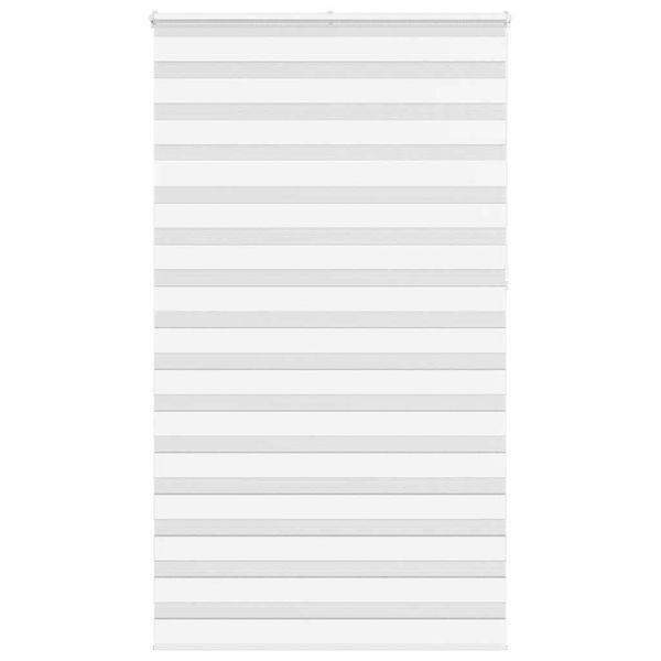 vidaXL Zebra roleta biela 120x230 cm šírka látky 115,9cm polyester