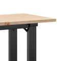 vidaXL Konferenčný stolík v tvare O 110x40x45 cm borovica a oceľ