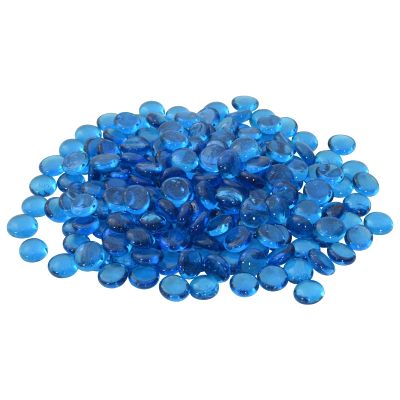 vidaXL Sklenený nugget 17-19 mm Nebeská modrá Sklo