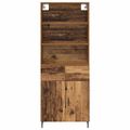 vidaXL Highboard 2 ks Staré drevo 69,5 x 32,5 x 180 cm