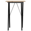 vidaXL Jedálenský stolík v tvare X 50x50x75 cm borovica a oceľ