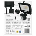LED reflektor GLARO s pohybovým čidlom, 10 W, čierny, IP54, 1000 lm, neutrálna biela