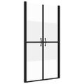 vidaXL Sprchové dvere polo-mliečne ESG (88-91)x190 cm