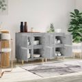 vidaXL Komody 2 ks betónovo sivé 60x35x70 cm kompozitné drevo
