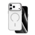 Puzdro Frozen Mag pre iPhone 17 Pro Max 6,9" / 18 Pro Max 6,9" sivý otvorený krúžok