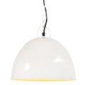 vidaXL Industriálna vintage závesná lampa 25 W, biela 31 cm E27