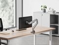 Neomounts  DS70-250SL1 Neomounts NEXT Slim Desk Mount, single display (topfix clamp/grommet), silver Držák, VESA, stolní, pro plochý/zakrivený monitor, úhloprícka 17–35", náklon 90°, otácení 180°, rotace 360°, nosnost 9kg, stríbrn