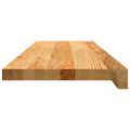 vidaXL Schodiskové stupne 16 ks svetlohnedá 80x30x2 cm dubový masív