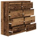 VidaXL Príborník Old Wood 100x35x99 cm Engineered Wood