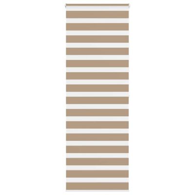 vidaXL Zebrová roleta pieskovo hnedá 90x200 cm šírka látky 85,9 cm polyester