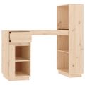 vidaXL Stolík 110x53x117 cm masívne borovicové drevo