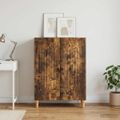 vidaXL Servírovacia skriňa Dymový dub 66 x 34,5 x 90 cm