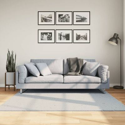 vidaXL Koberec HUARTE s krátkym vlasom umývateľný modrý 160x160 cm