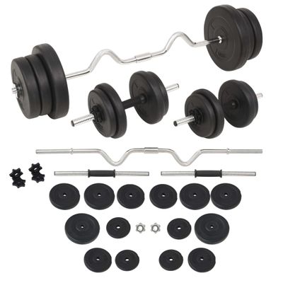 vidaXL Súprava závaží a činiek, 60 kg