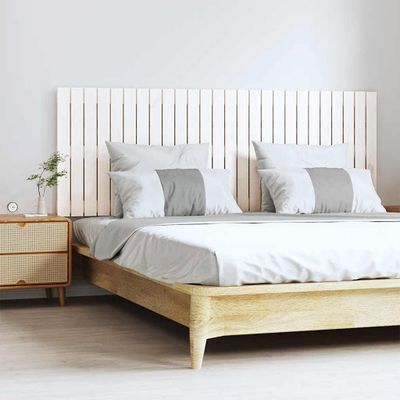vidaXL Nástenné čelo postele biele 166x3x60 cm masívna borovica