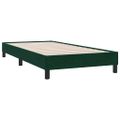 vidaXL Posteľný rám boxsping s matracom tmavozelený 100x210 cm zamat