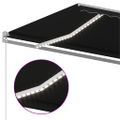 vidaXL Automatická markíza, LED a senzor vetra 5x3,5 m, antracitová