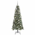 vidaXL Umelý vianočný stromček Zelená 180 cm PVC, plast a oceľ
