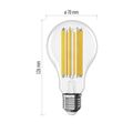 LED žiarovka Filament A70 / E27 / 18 W (150 W) / 2452 lm / teplá biela