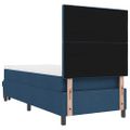 vidaXL Posteľ s pružinovým rámom Modrá 100 x 200 cm látka