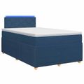 vidaXL Posteľ boxspring s matracom Modrá 120 x 190 cm Látka