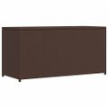 vidaXL Záhradný úložný box hnedý 120x50x60 cm polyratanový