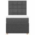 vidaXL Boxspring posteľ s matracom tmavosivá 90x190 cm látka