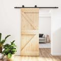 vidaXL Posuvné dvere 85 x 210 cm Masívne borovicové drevo (neupravené)