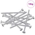 vidaXL Skrutka 800 ks Strieborná M6 x 120 mm Oceľ