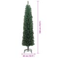 vidaXL Umelý vianočný stromček Zelená 180 cm PVC, oceľ a plast