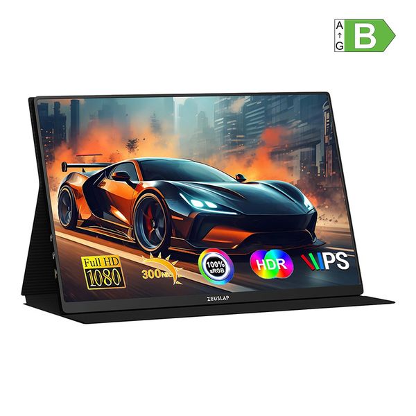 Prenosný monitor ZEUSLAP P16A s uhlopriečkou 16" a obnovovacou frekvenciou 144 Hz