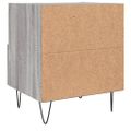 vidaXL Nočné stolíky 2 ks sivé sonoma 40x35x47,5 cm kompozitné drevo