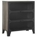 vidaXL Úložné skrinky 2 ks sivé 72x36x82 cm kov a MDF