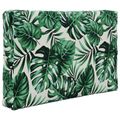 vidaXL Vankúš na vonkajšiu pohovku Polyester Vzor s listami 60 x 60 cm