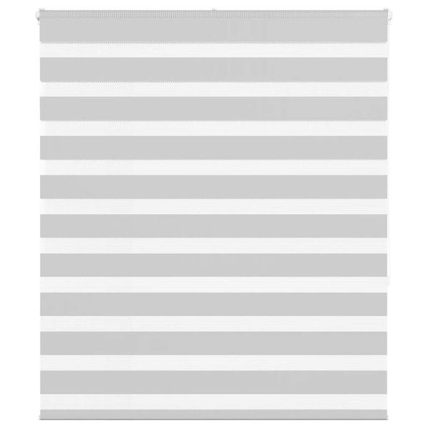 vidaXL Zebra roleta svetlosivá 135x150cm šírka látky 130,9cm polyester