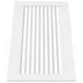 vidaXL Lamelové dvierka na skrinku, biele 39,5x59,4 cm, borovica